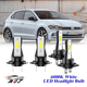 thumbnail image 1 of Compatible con Volkswagen Polo 2017 2018 Kit de bombillas LED para faros (combo de luz alta y baja) (Paquete de 4), blancas 6500K 10,000LM súper brillantes, plug and play, 1 of 10