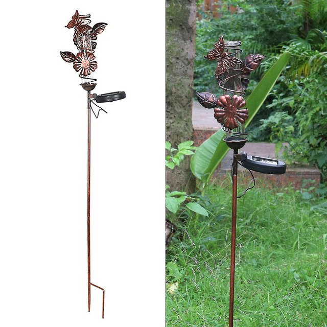 Pluviomètre, Pluviomètre Extérieur en Fer Forgé, Pluviomètre Jardin Papillon Libellule