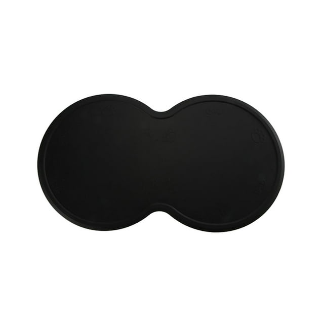 tredstone Safety Pet Bowl Mat Pets Harmful Toxins Easy To Clean And Maintain Wide Applications Multifunctional Black