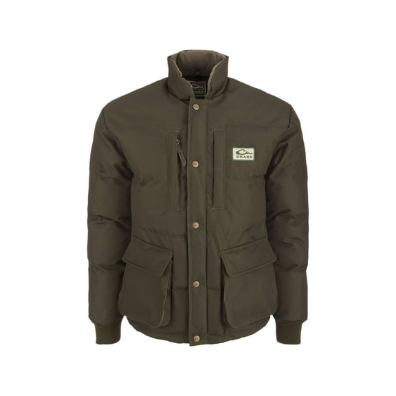 Drake Men's Throwback80 Featherless Puffer Jacket Green Timber Medium