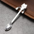 thumbnail image 1 of Tableware Table Setting Household Tableware Dinnerware Dining Accessories Serveware 304 Stainless Steel Cat Spoon Creative Cartoon Hanging Edge Spoon Cute Coffee Spoon Gold Plated Stirring Spoon, 1 of 9