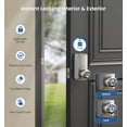 thumbnail image 4 of Veise Keypad Door Knob Lock, Keyless Entry with Electronic Knob for Front Door & Bedroom, Easy Installation, Satin Nickel, 4 of 8