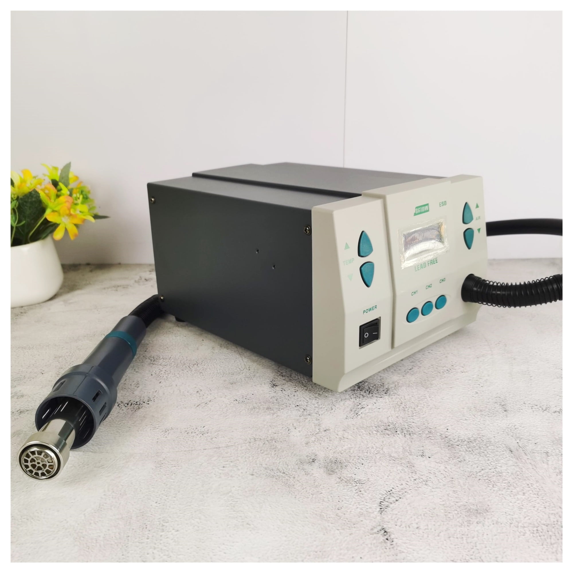 861DW 1000W Hot Air Rework Station PCB Soldering Repair Tool With Replaceable 5 8 10mm Heat Gun Nozzle