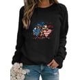 thumbnail image 1 of Sexy Dance Sudaderas sueltas para mujer de manga larga con cuello redondo Jersey casual liso Tops camisa, 1 of 2
