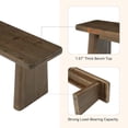 thumbnail image 5 of Tribesigns Solid Wood Bench, 55-Inch Rustic Entryway Bench, End of Bed Bench, Dining Kitchen Benches, Shoe Bench for Mudroom, Easy Assembly, 5 of 6