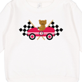 thumbnail image 3 of Inktastic Race Car Racing Bear Animal Toddler Sweatshirt, 3 of 4