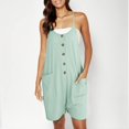 thumbnail image 2 of HBFAGFB Combinaison Mode Femme Sans Manches Boutonnée Short Grand avec Poches BU2 Taille 2TG, 2 of 5