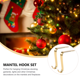 thumbnail image 3 of Gancho navideño para repisa de chimenea, soporte para medias, colgador para decoración navideña, ganchos colgantes para chimenea para decoraciones, 3 of 5