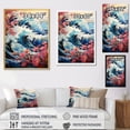 thumbnail image 4 of Designart "Japon Art Waves Of Calm II" Nautical & Beach Floater Framed Wall Art Print, 4 of 7