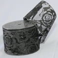 thumbnail image 2 of The Ribbon People Sheer Black Roses Wired Craft Ribbon 3" x 20 Yards, 2 of 2