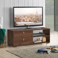thumbnail image 3 of Gymax TV Stand Entertainment Media Center Console for TV's up to 55'' w/Drawers Walnut, 3 of 10