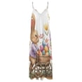 thumbnail image 4 of Easter Bunnies Rabbits Sleeveless Dress Women's Luxury Party Dress Birthday Dresses for Women, 4 of 7