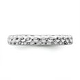 thumbnail image 4 of 925 Sterling Silver Stackable Expressions Rhodium Ring Size: 10; for Adults and Teens; for Women and Men, 4 of 5