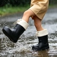 thumbnail image 2 of JTieacloth Cute Kids Rain Boots Boys Girls Lightweight Mid Calf Outdoor Boots School Playing Rain Shoes,Sizes 11.5-12, 2 of 6