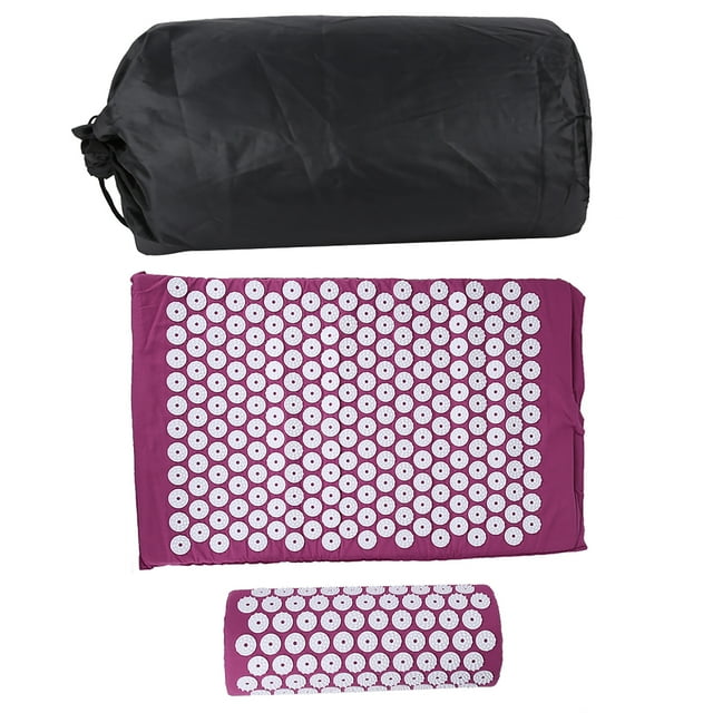 Estera para aliviar el dolor, juego de almohadas para estera de acupresión, juego de almohadas para estera de acupresión, rendimiento de primer nivel