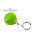 thumbnail image 5 of SPRING PARK Mini Sport Ball Tennis Keychain Soft Lovely Flocking Key Ring for Kids, 5 of 7