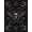 Black Purple Gray, Pattern 2, variant on Design&I 8'x10' Washable Area Rug Round Gothic Witchy Serpent Tarot Motifs Moody Goth Witch Snake Flowing Dynamic for Dining Room, Large Office, Lounge, Snag-Free