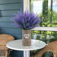 thumbnail image 2 of 12 Bundles Artificial Flowers Lavender Plant Fake Flower for Outdoor Wedding Garden Home Kitchen Table Centerpieces Decoration Purple Flowers, 2 of 5