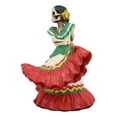 thumbnail image 3 of Ebros Day of The Dead Red Gown Sugar Skull Lady Skeleton Dancer Figurine 5.25"H, 3 of 4