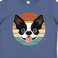 thumbnail image 4 of Inktastic Boston Terrier Dog Retro Sunset Boys or Girls Baby T-Shirt, 4 of 5
