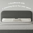 thumbnail image 3 of 4 EVER WINNER Full Bed Frame with Headboard, Boucle Upholstered Platform Bed Frame wiith Rounded Corner, Soft Cloud Bed Frame, No Box Spring Needed, Gray, 3 of 8