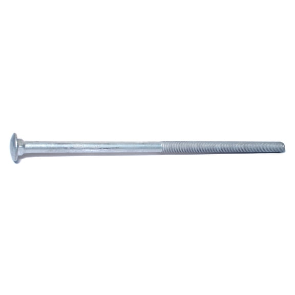 1/2"-13 x 12" Hot Dip Galvanized Grade 2 / A307 Carriage Bolts (25 pcs.)