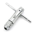thumbnail image 1 of Llave de machos de roscar con trinquete y mango en T, rango de capacidad ajustable M5-M12, para usar con machos de roscar, acción de trinquete rápida y eficiente, diseñada para espacios reducidos,, 1 of 5