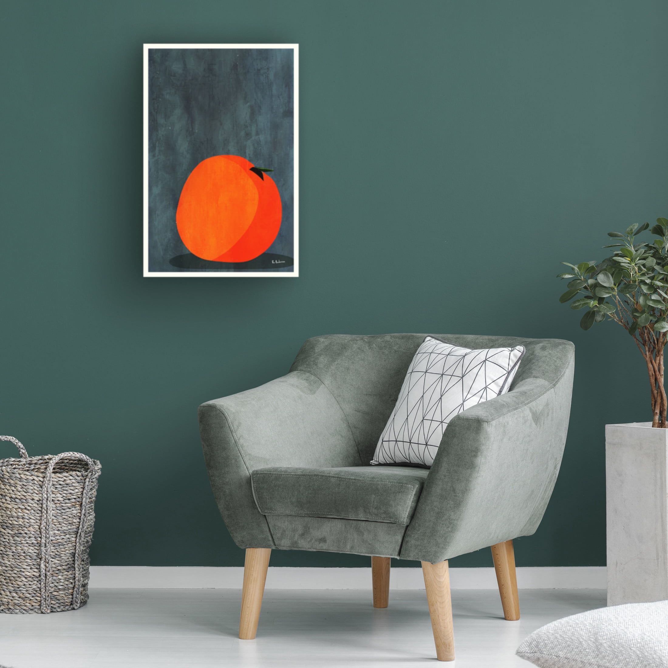 Canvas Wall Art - Bo Anderson 'Calmly Sleeping Apple' Wall Art for Living Room, Bedroom, or Office D?cor by Trademark Fine Art - 30 x 47 Inches