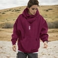 thumbnail image 4 of HISITOSA Sudadera con Capucha de Forro Polar de Manga Larga para Hombre, Ligera, de Uso Tecnológico, Suéter de Algodón Suave, Unisex, Casual, 4 of 7