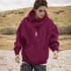 thumbnail image 4 of HISITOSA Sudadera con Capucha de Forro Polar de Manga Larga para Hombre, Ligera, de Uso Tecnológico, Suéter de Algodón Suave, Unisex, Casual, 4 of 7