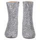 thumbnail image 4 of 1 par de botines de tacón alto con lentejuelas y punta puntiaguda para mujer con cremallera lateral, 4 of 5