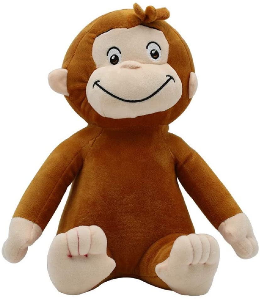 Curious George Doll Toy Elf Holiday Monkey Stuffed Animal Plush 30cm