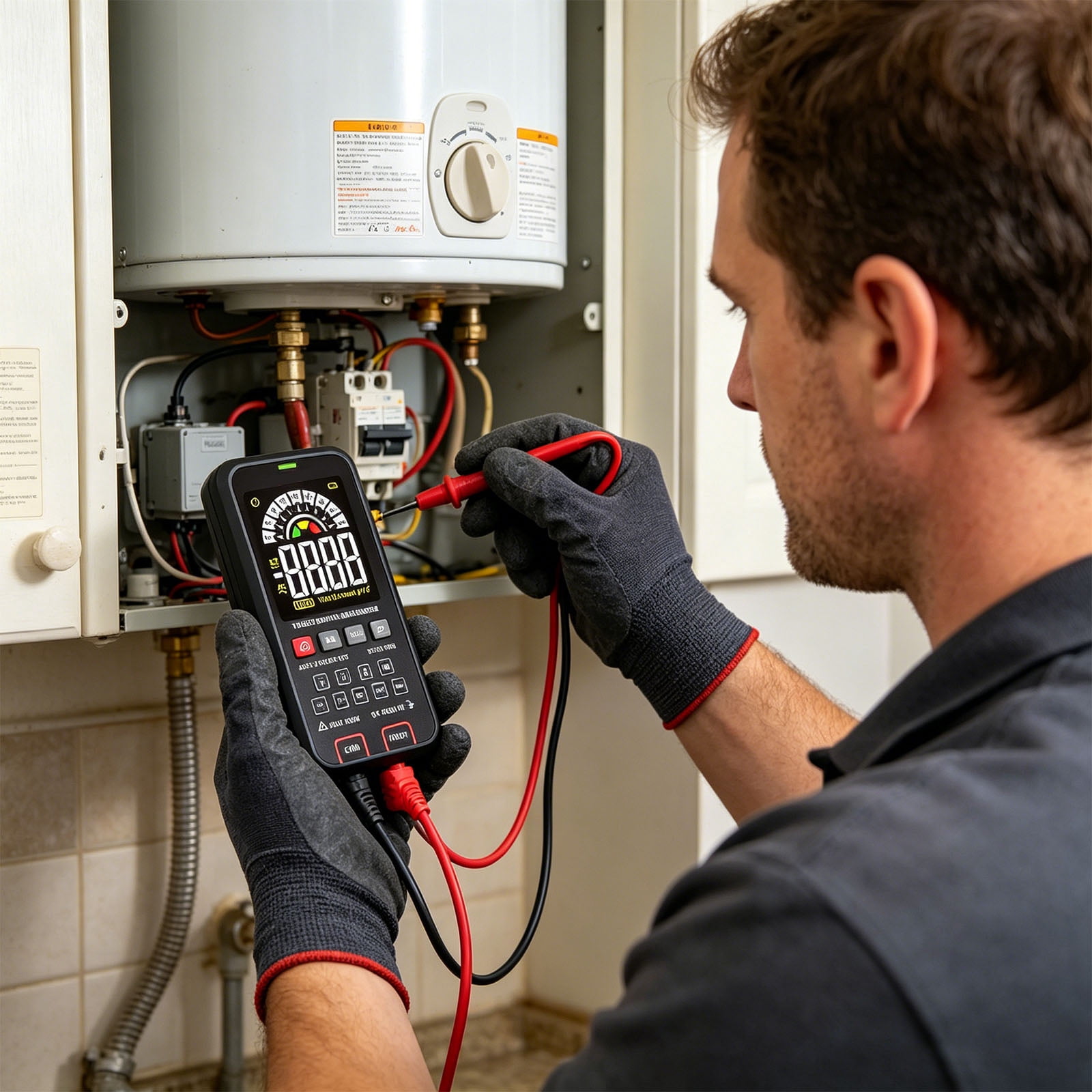 Compact Digital Multimeter With Sturdy ABS Case Electrical Meter Ideal For Household Circuit Testing And Repairs