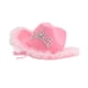 thumbnail image 5 of Sombrero de vaquero de estilo occidental, sombreros de fieltro con corona de cristal, decoraciones de ala ancha para mujer, sombrero de para, 5 of 8