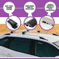 thumbnail image 4 of ERKUL Roof Rack Cross Bars for Mercedes Benz GLB 2020-2024 | Aluminum Crossbars with Anti Theft Lock for Rooftop | Compatible with Raised Rails - Silver, 4 of 7