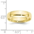 thumbnail image 3 of 10k Yellow Gold 5.2mm Lightweight Comfort Fit Wedding Band Size 9 - Ring Size 9.0, 3 of 6