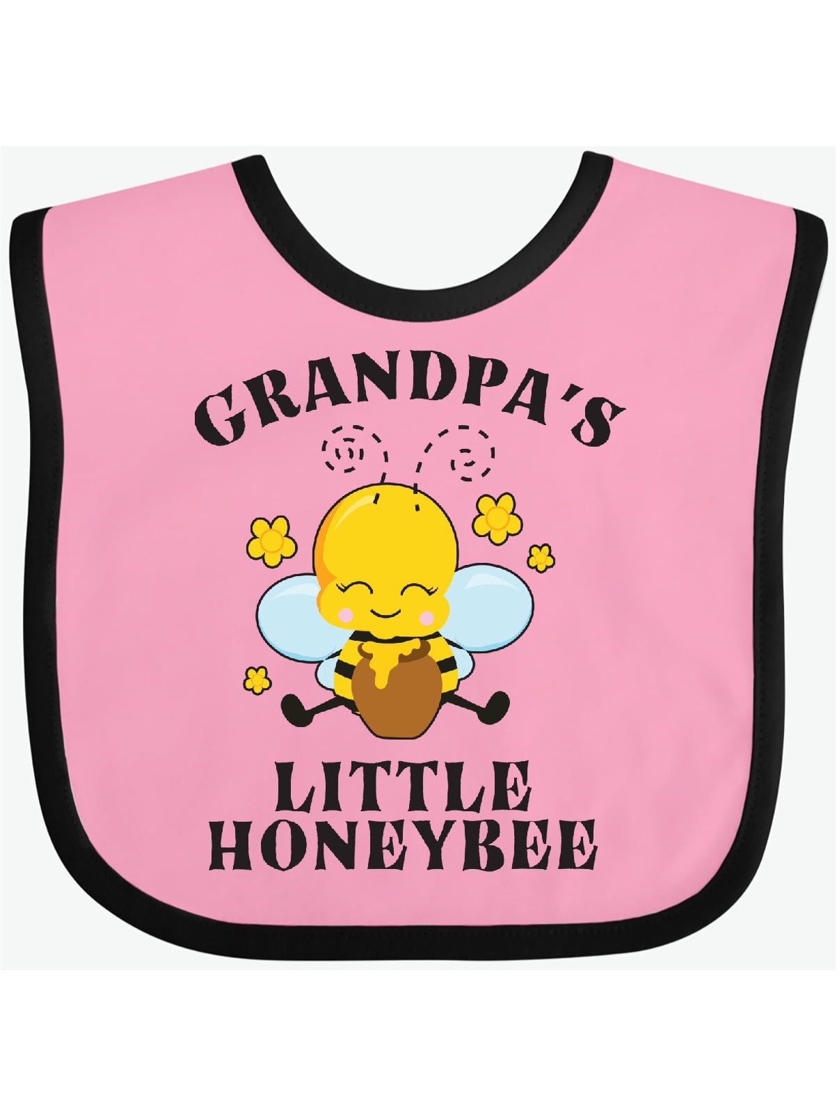 Download Cute Bee Grandpa's Little Honeybee with Stars Baby Bib ...
