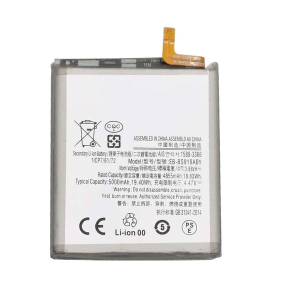 EB-BS918ABY Replacement Battery for Galaxy S23 Ultra SM-S918B SM-S918U SM-S918W Smartphone