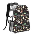 thumbnail image 3 of Easygdp Vegetable Quiche Clear Backpack, Transparent Bookbag for School for Women Men, Capacity Clear Bag for College, Travel, 3 of 7