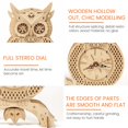 thumbnail image 3 of 3D Wooden Puzzle Owl Clock Model Kits DIY Mechanical Model Building Kit Birthday Gift for Adults Kids, 3 of 7