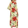 thumbnail image 3 of FAWUUDO Nightgown House Dress Zip up Robes for Women Long Lounge Dress House Coat Women, 3 of 8