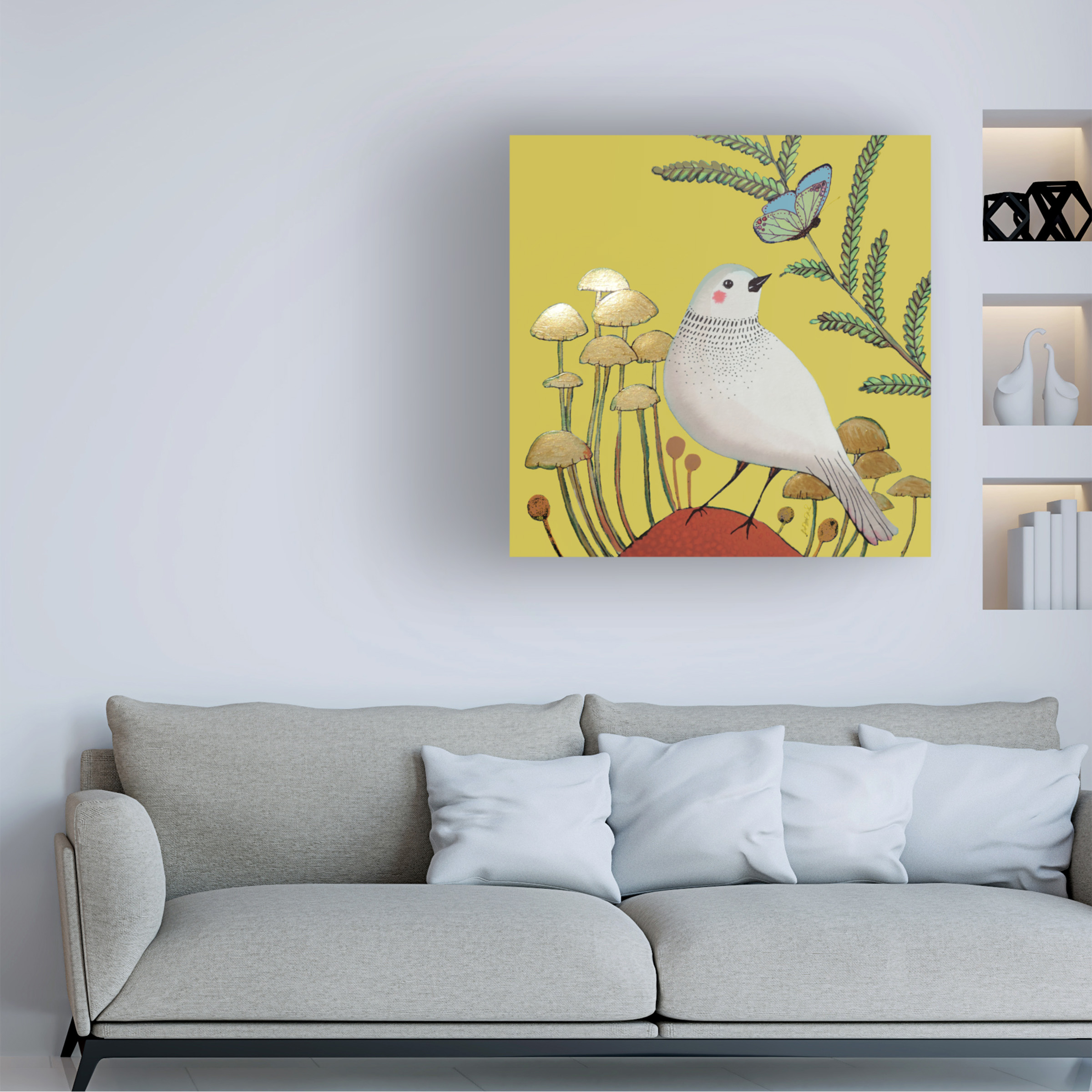 Sylvie Demers 'Le Petit Sentier Jaune Bebe' Canvas Art