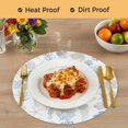 thumbnail image 4 of Blue Coastal Round 13 Inch Placemats Set of 8, Nautical Summer Beach Coral Sea Turtle HeatResistant Non Slip Place Mats for Dining Table, Wipeable Braided Kitchen Table Mats for Housewarming, 4 of 9
