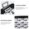 thumbnail image 6 of Wukai Blue Leaves Elastic Luggage Cover: Personalized Protection for Your Suitcase - Fits 19~29-inch, Washable & Durable Travel Companion-Large, 6 of 8