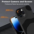 thumbnail image 3 of for iPhone 14 Pro Max Case Cute Panda Print Silicone Slim Soft TPU Shockproof Phone Case Full Camera Protection Cover for Women Men-Black/Gray, 3 of 12