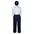 thumbnail image 3 of 3pc Set Baby Toddler Boys Black Navy Brown Pants Compass Hat Uniform Suit S-7, 3 of 7
