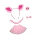 thumbnail image 5 of Conjunto de disfraz de cerdo, accesorios para la cabeza, vestido elegante para fiestas, Halloween, espectáculos teatrales Falda de tul con estrellas, 5 of 7