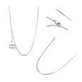 thumbnail image 2 of Rhodium Plated 925 Sterling Silver Snake Chain Necklaces with S925 Stamp Platinum 18.90x0.03 inch(48x0.08cm), 2 of 7