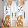 thumbnail image 5 of Blackout Kids Curtains,Orange Boho Abstract and Plant Pattern Childrens Insulated Curtains Set Of 2,Bedroom Essentials,Toddler Room Decor 42x84in(106x213cm), 5 of 5