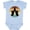Baby Blue, variant on Saxophone Music Vintage Band Boys or Girls Baby Bodysuit